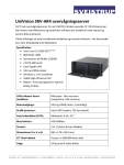 

UniVision SRV AR4 datablad Gen12

