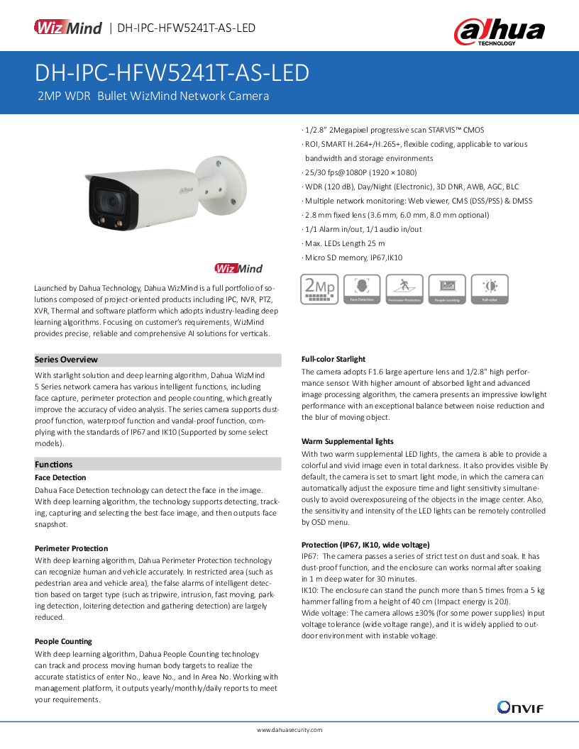 

IPC HFW5241T AS LED

