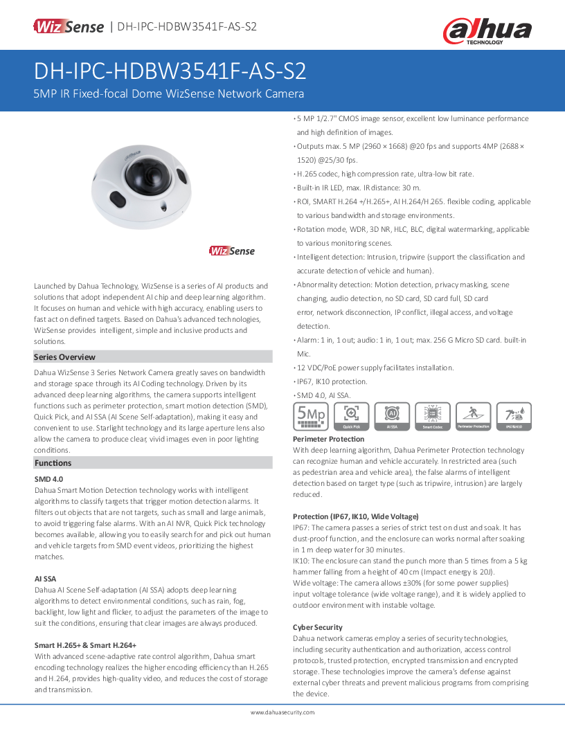 

IPC HDBW3541F AS 28 S2

