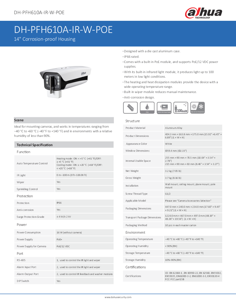 

PFH610A IR W POE

