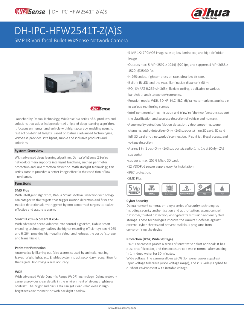 

IPC HFW2541T ZAS

