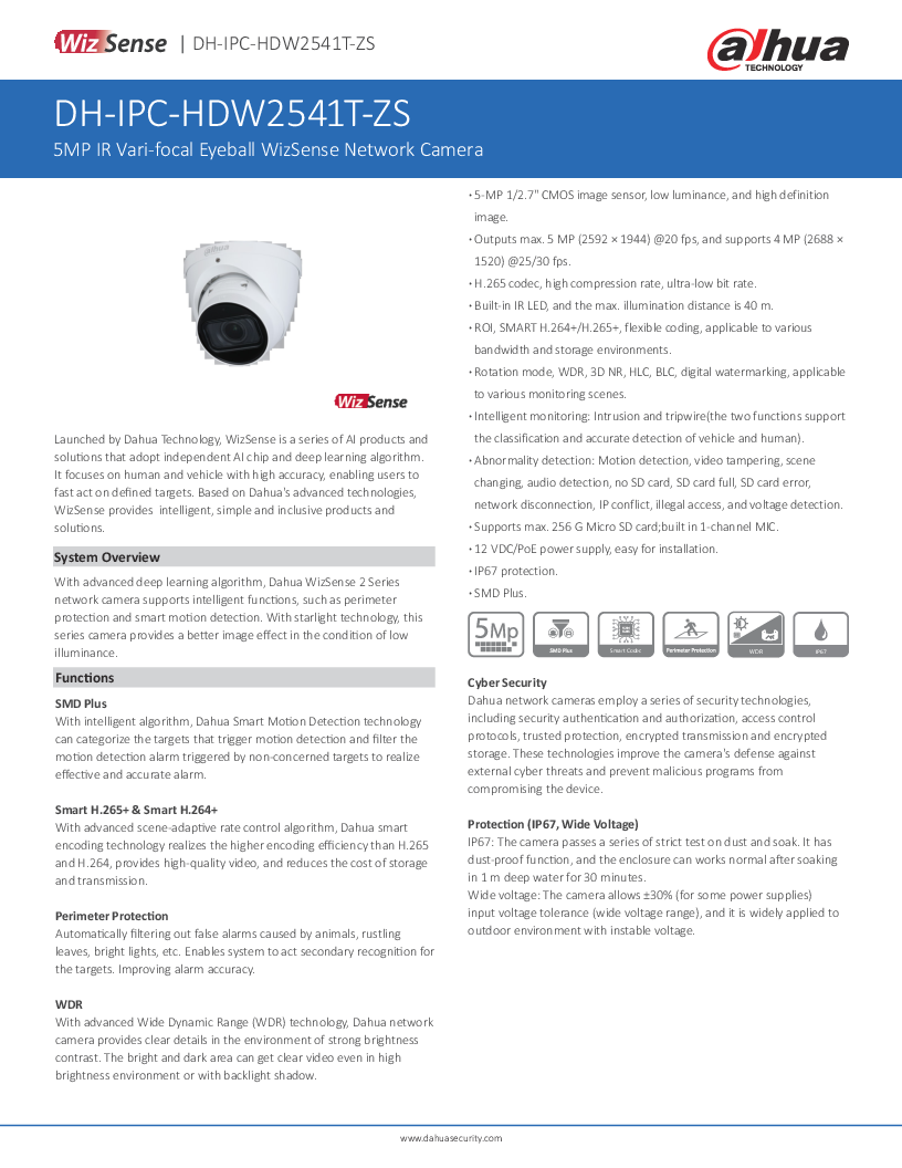 

IPC HDW2541T ZS

