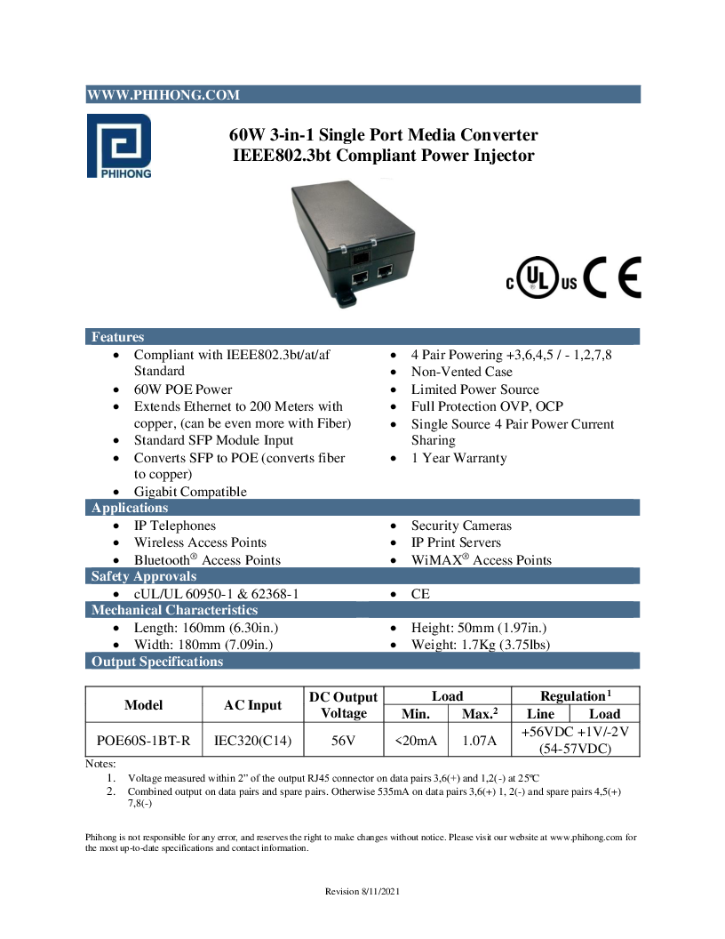 

POE60S 1BT R

