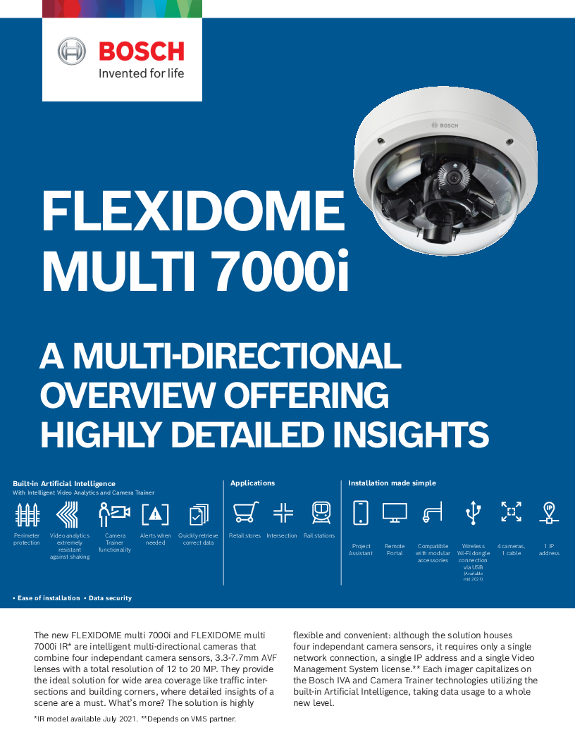 

FLEXIDOME multi 7000i overview

