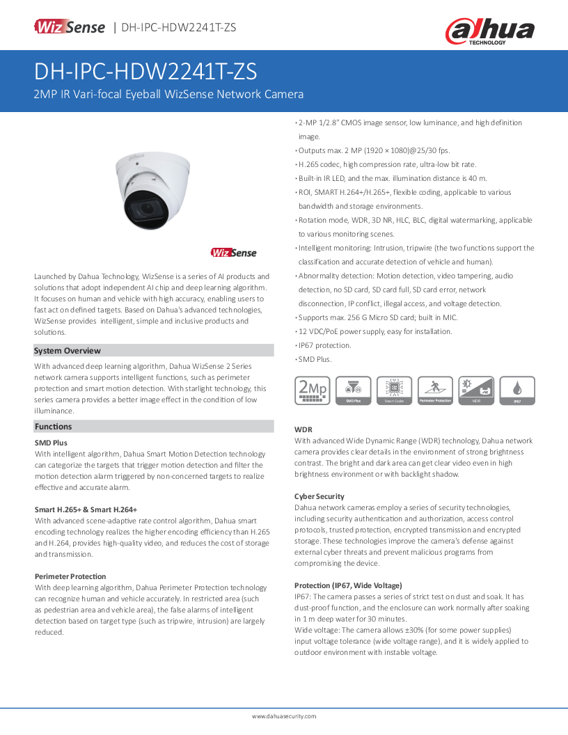 

IPC HDW2241T ZS

